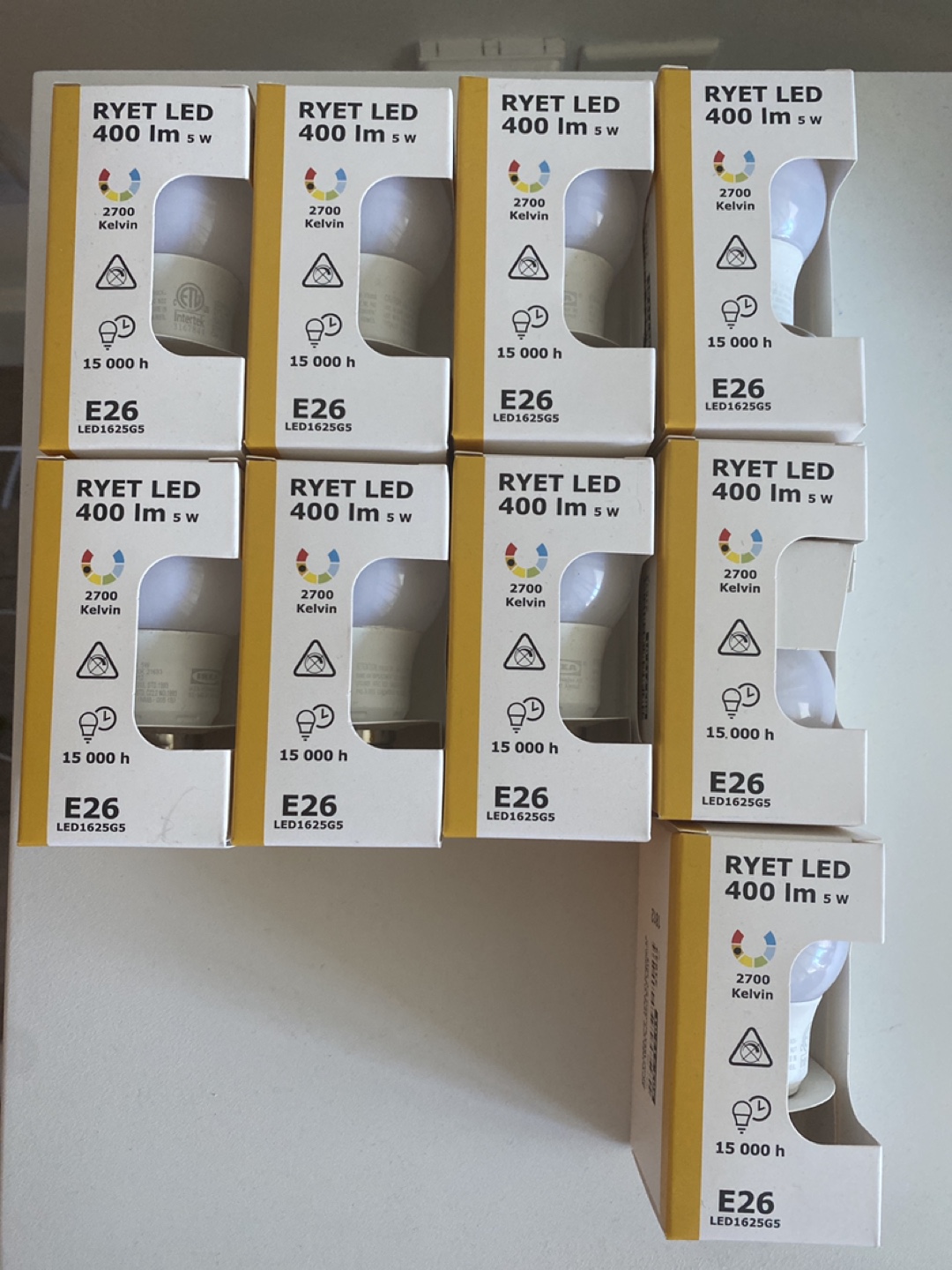 LED Light Bulbs E26 400 lm 5 w 2700
