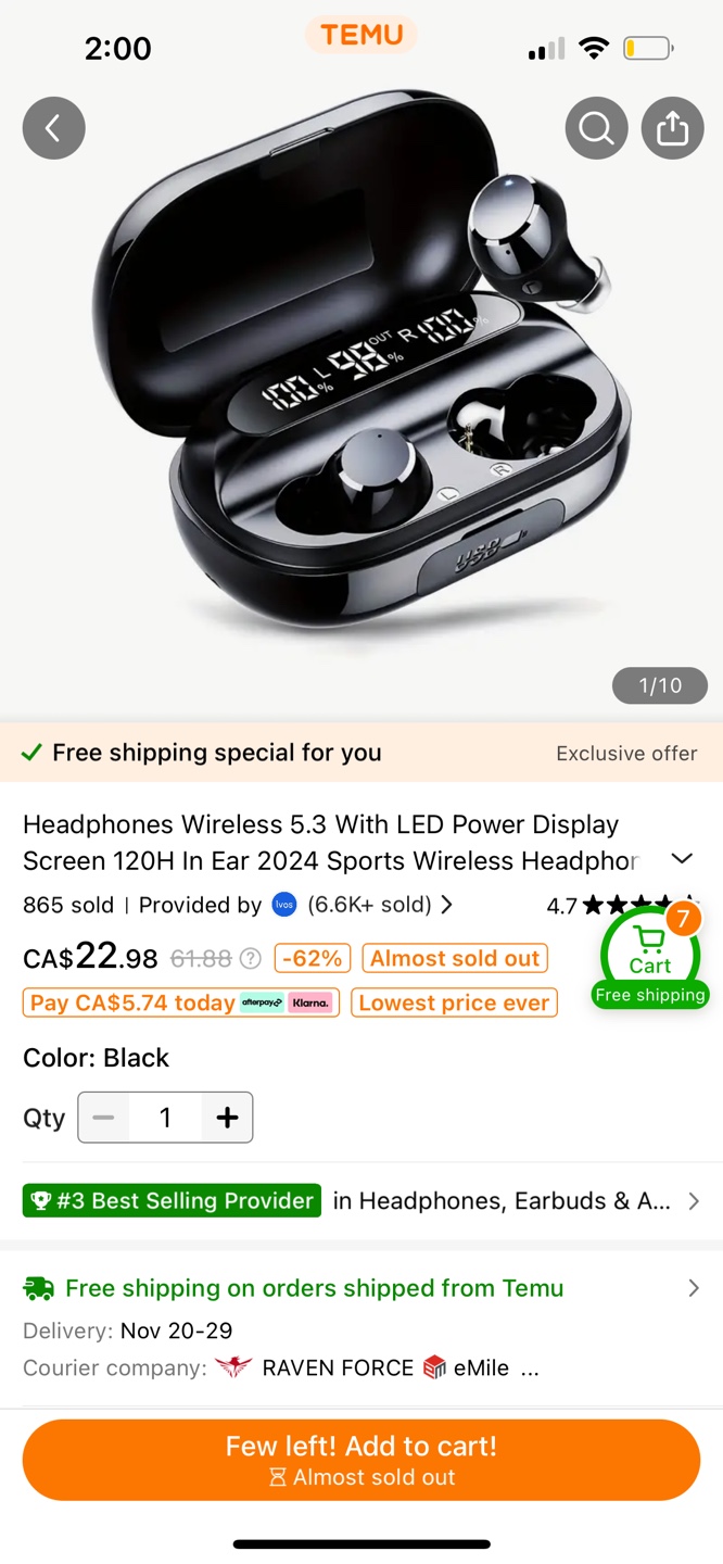 Wireless Earbuds with LED Display and Power Bank - photo 4