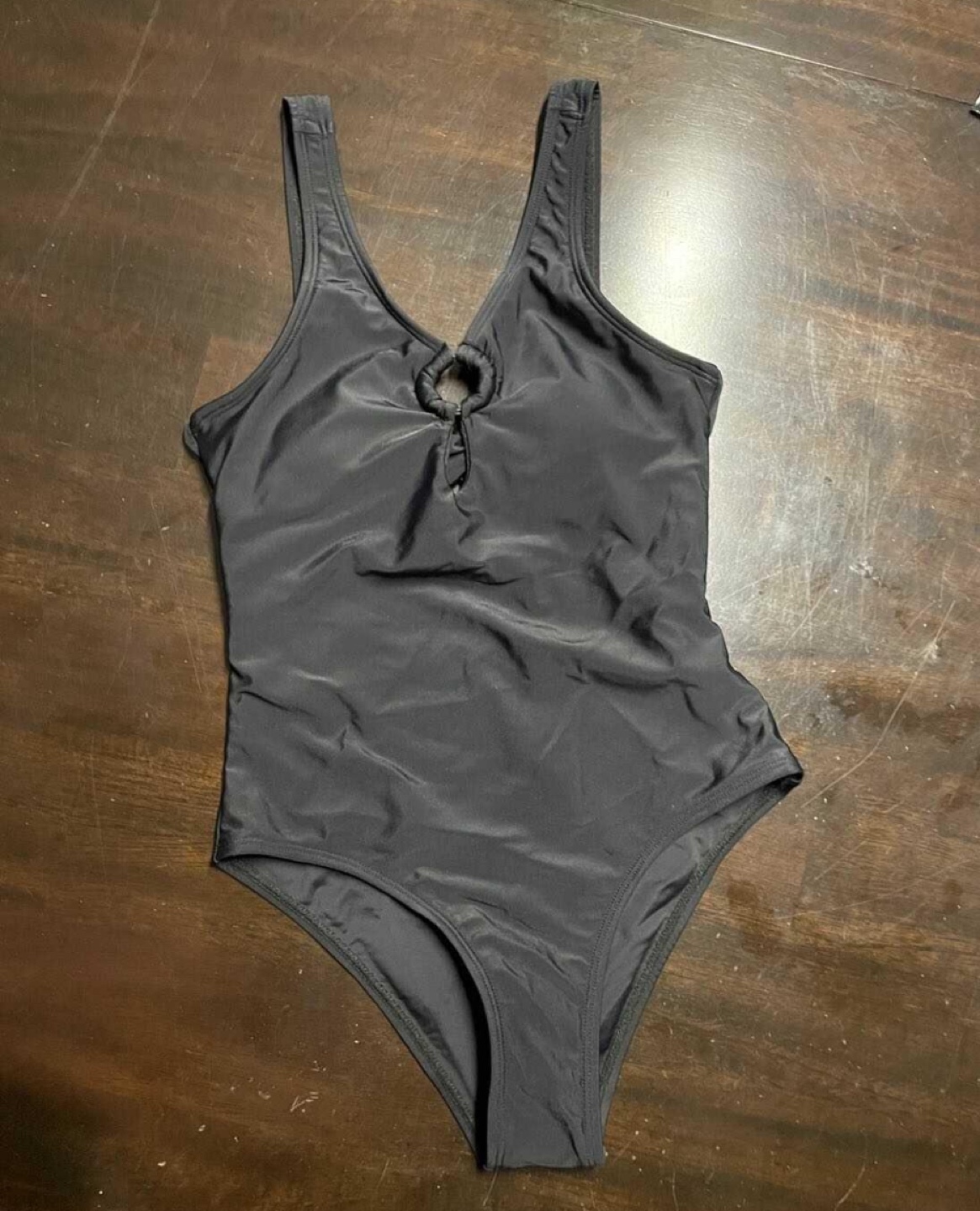 Youth New Black One Piece Swimsuit with Cut Out Back size 8/9 - photo 4