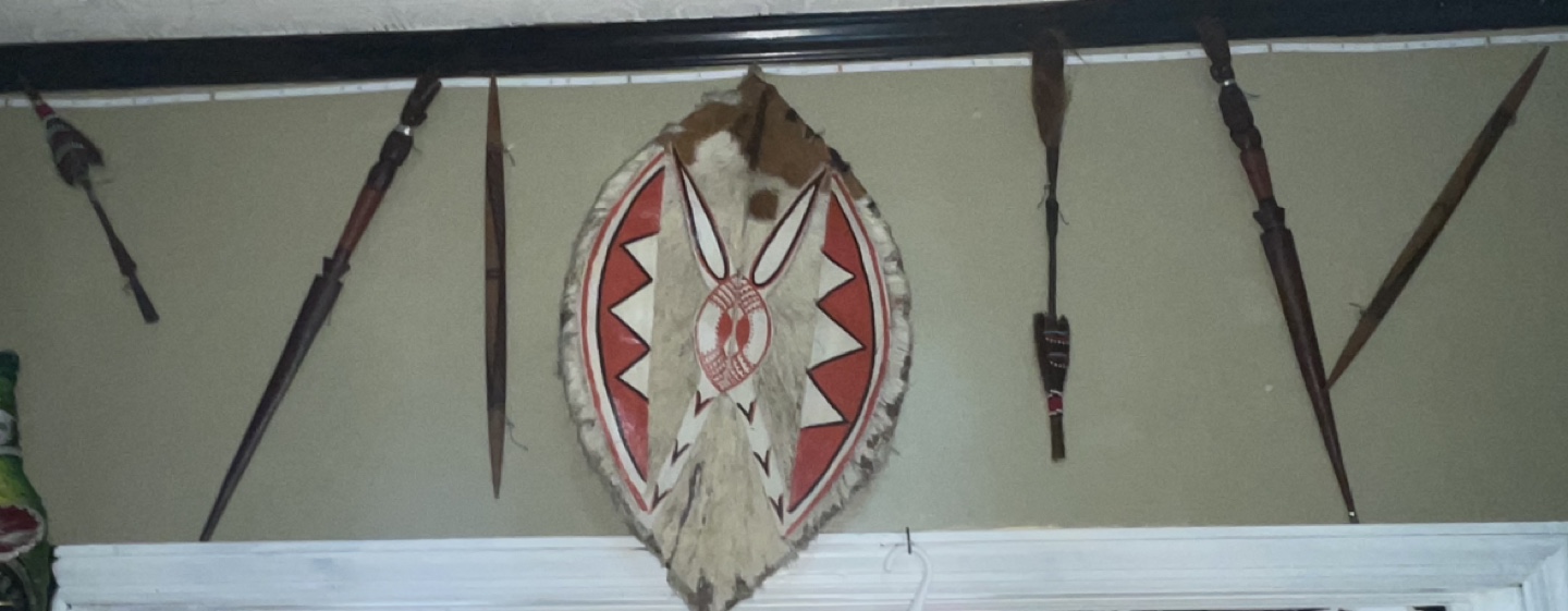 African Tribal Shield and Spears