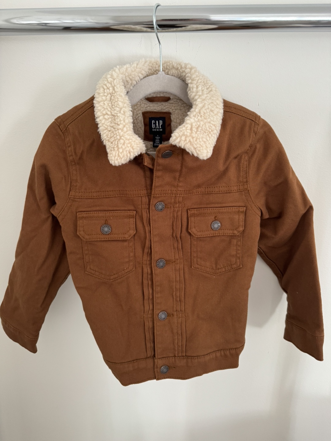 Gap Denim Brown Sherpa Jacket