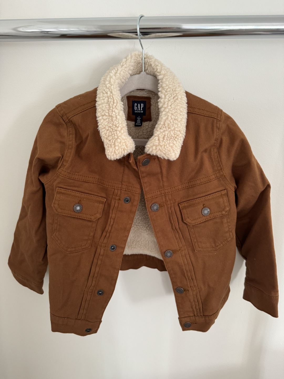 Gap Denim Brown Sherpa Jacket - photo 2