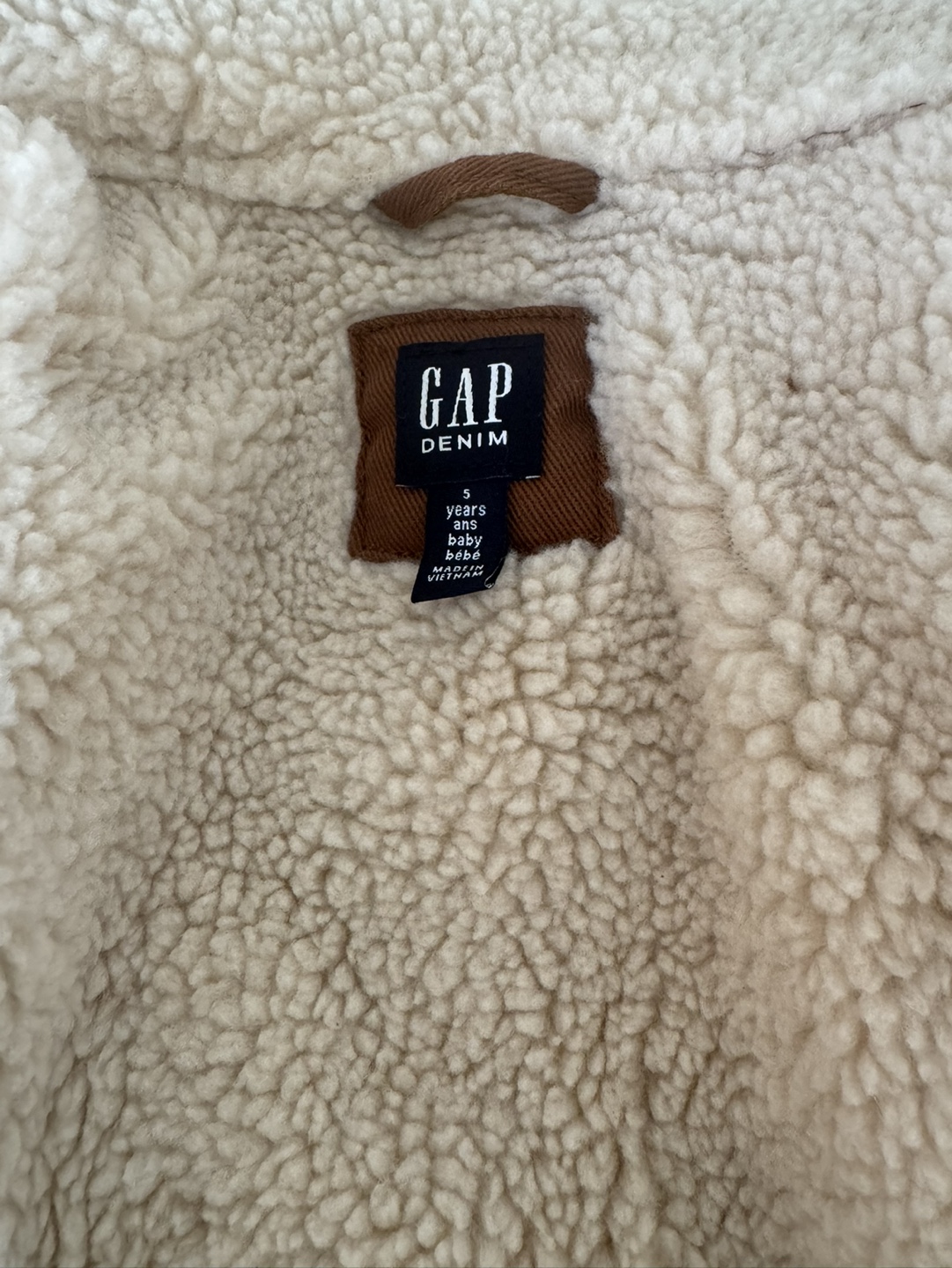 Gap Denim Brown Sherpa Jacket - photo 3