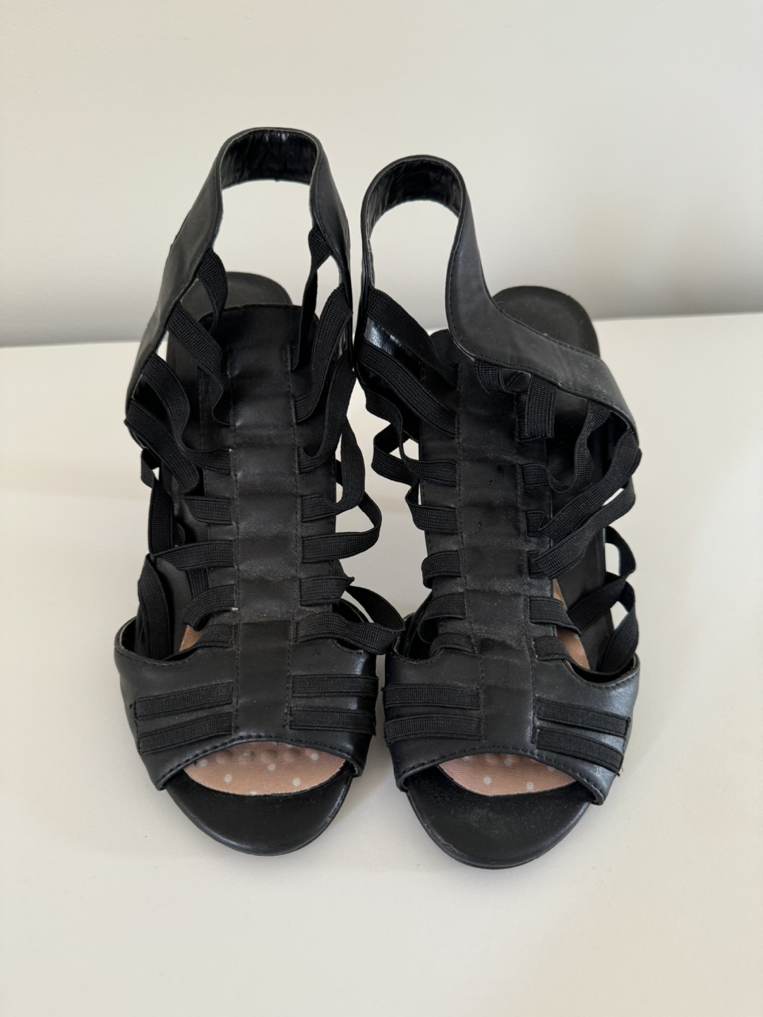 Black Strappy Heels