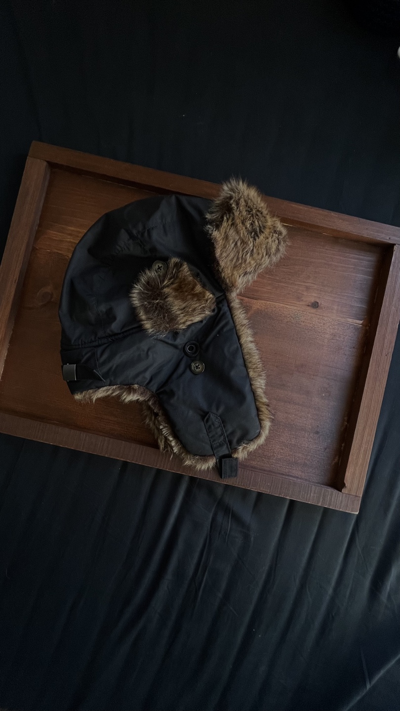 Black Faux Fur Trapper Hat - photo 2