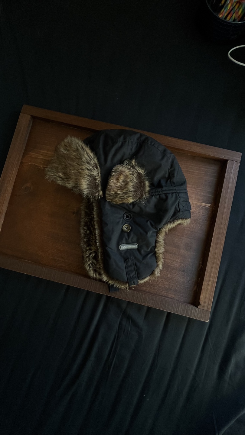 Black Faux Fur Trapper Hat - photo 3