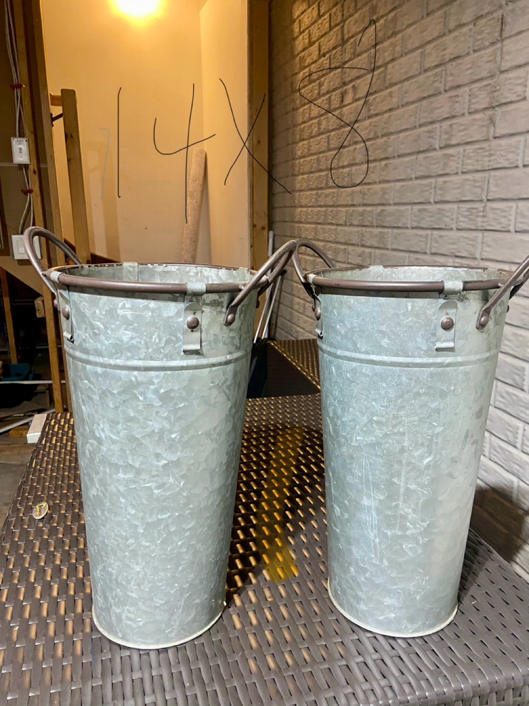 Two Metal Vases