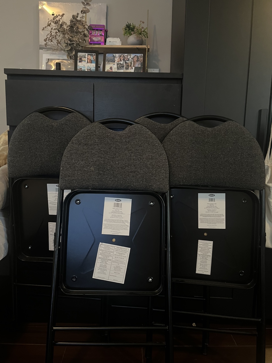 Set of 4 Folding Chairs - photo 3