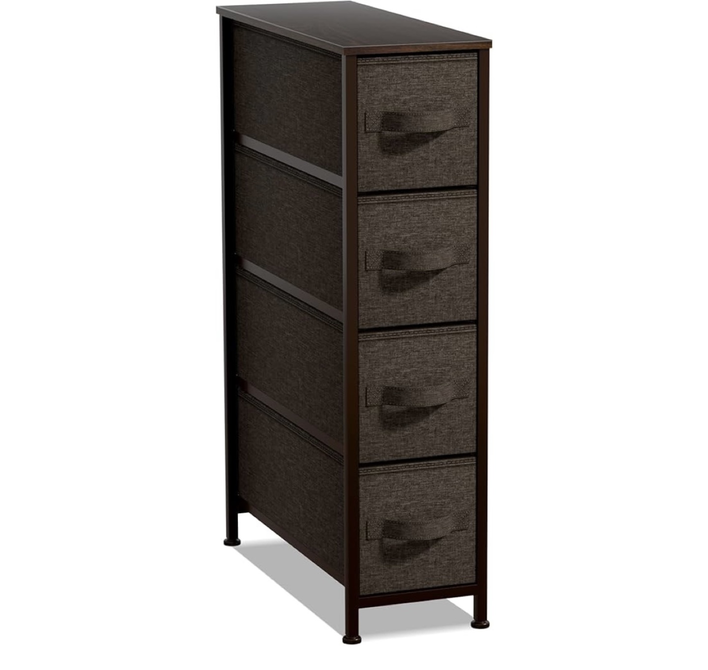4-Drawer Fabric Storage Dresser Organizer with Steel Frame