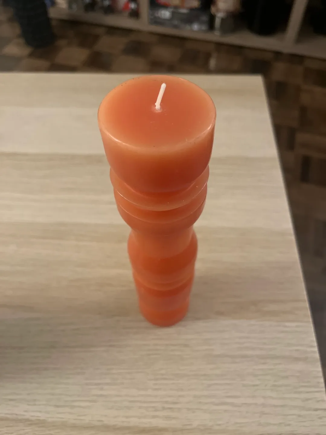 Orange Pillar Candle thumbnail