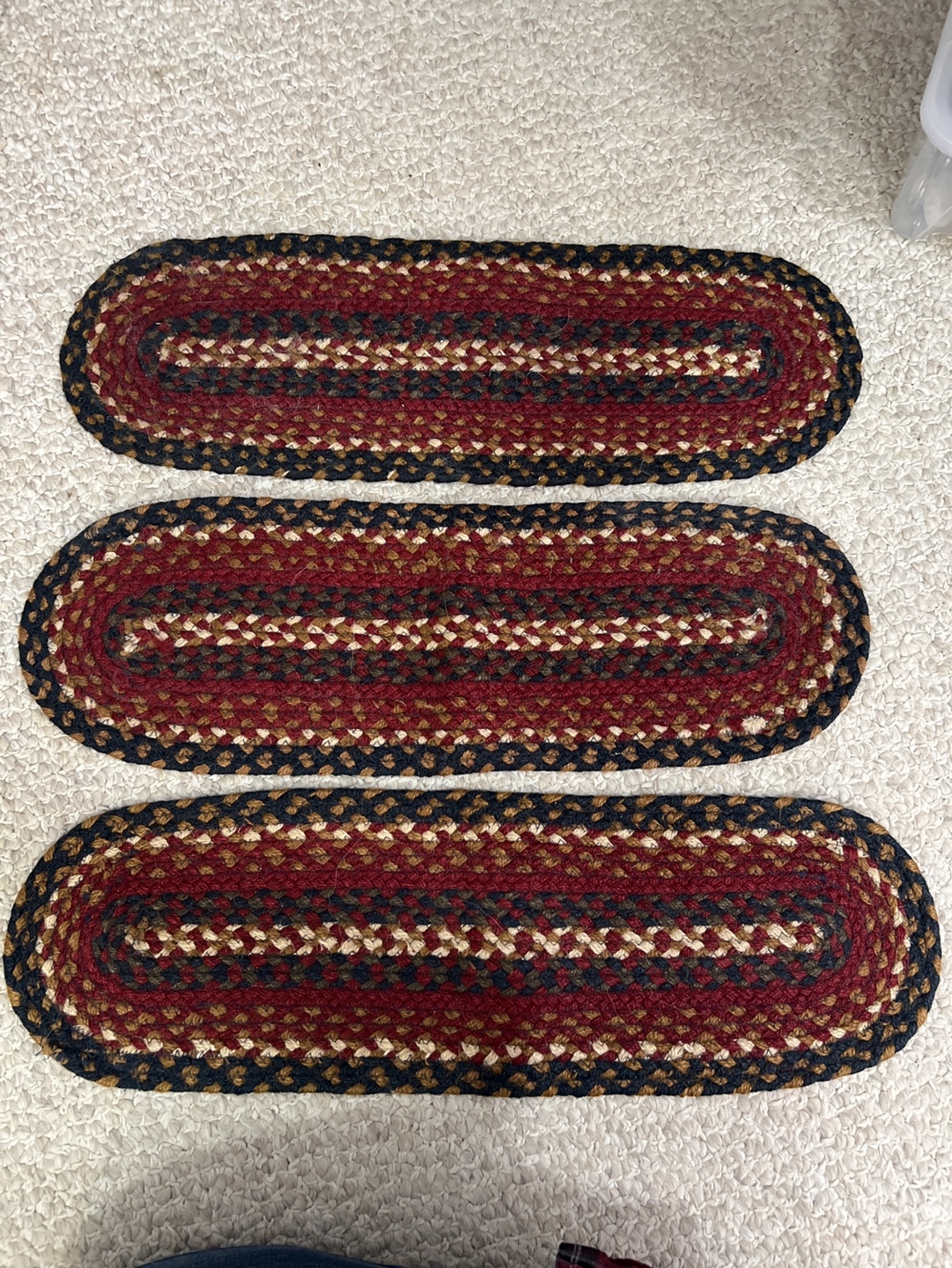 Set of 3 Braided Rugs