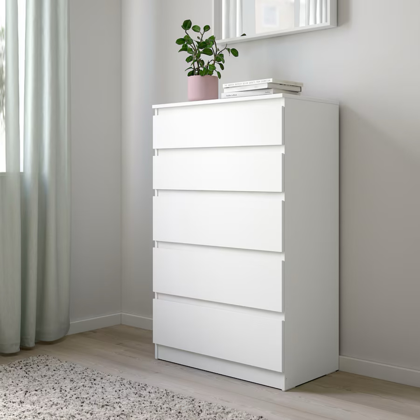 IKEA KULLEN 5 Drawer Chest White