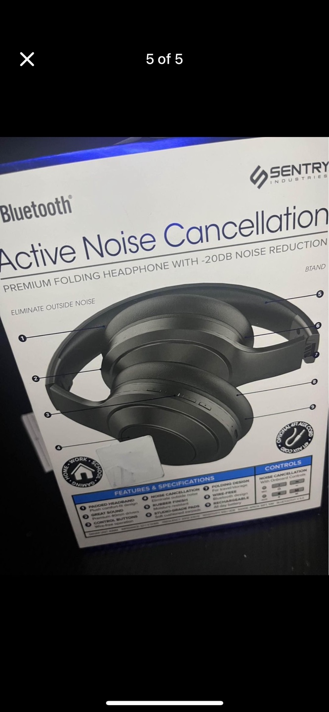 Sentry Wireless Noice canceling headphones - photo 5