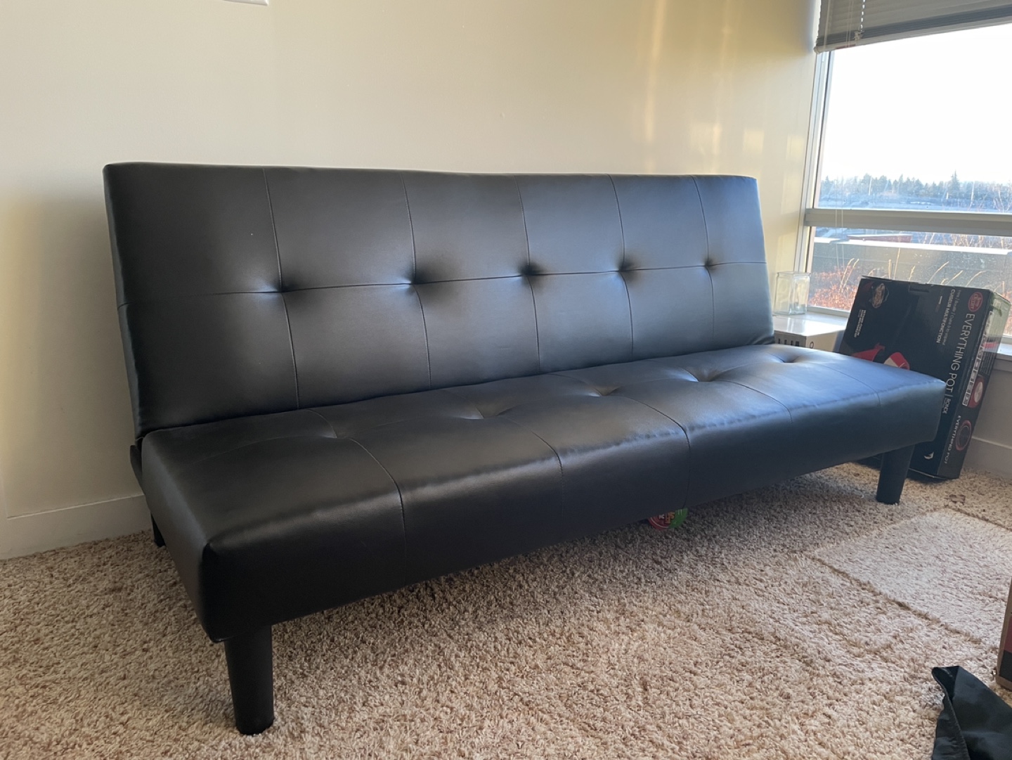 Moving Sale ! Black Futon Sofa Bed