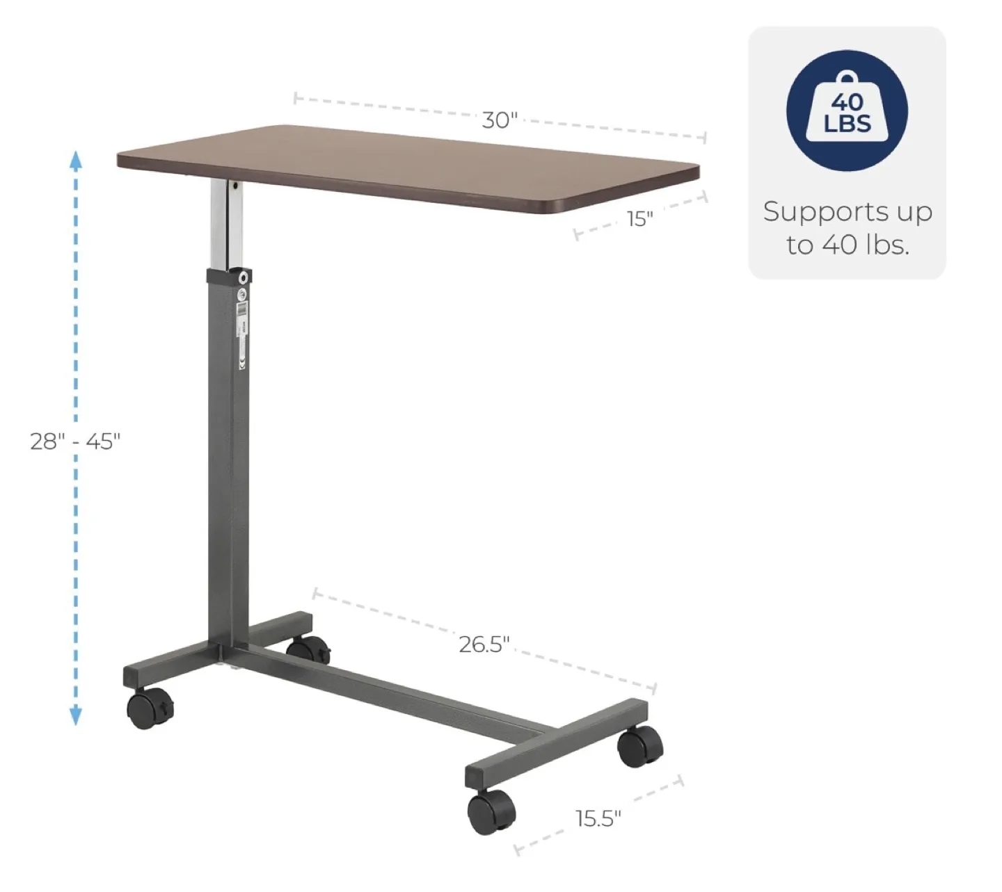 Drive Medical Overbed Table thumbnail