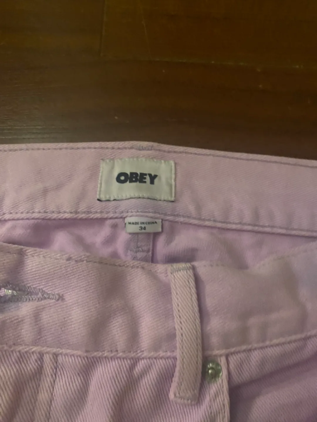Obey pink Jeans thumbnail