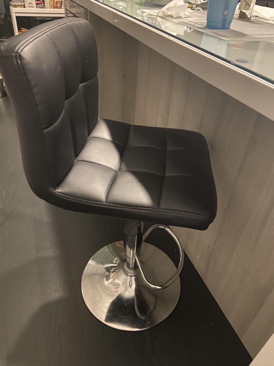 A set of 2Black Adjustable Bar Stools - photo 2