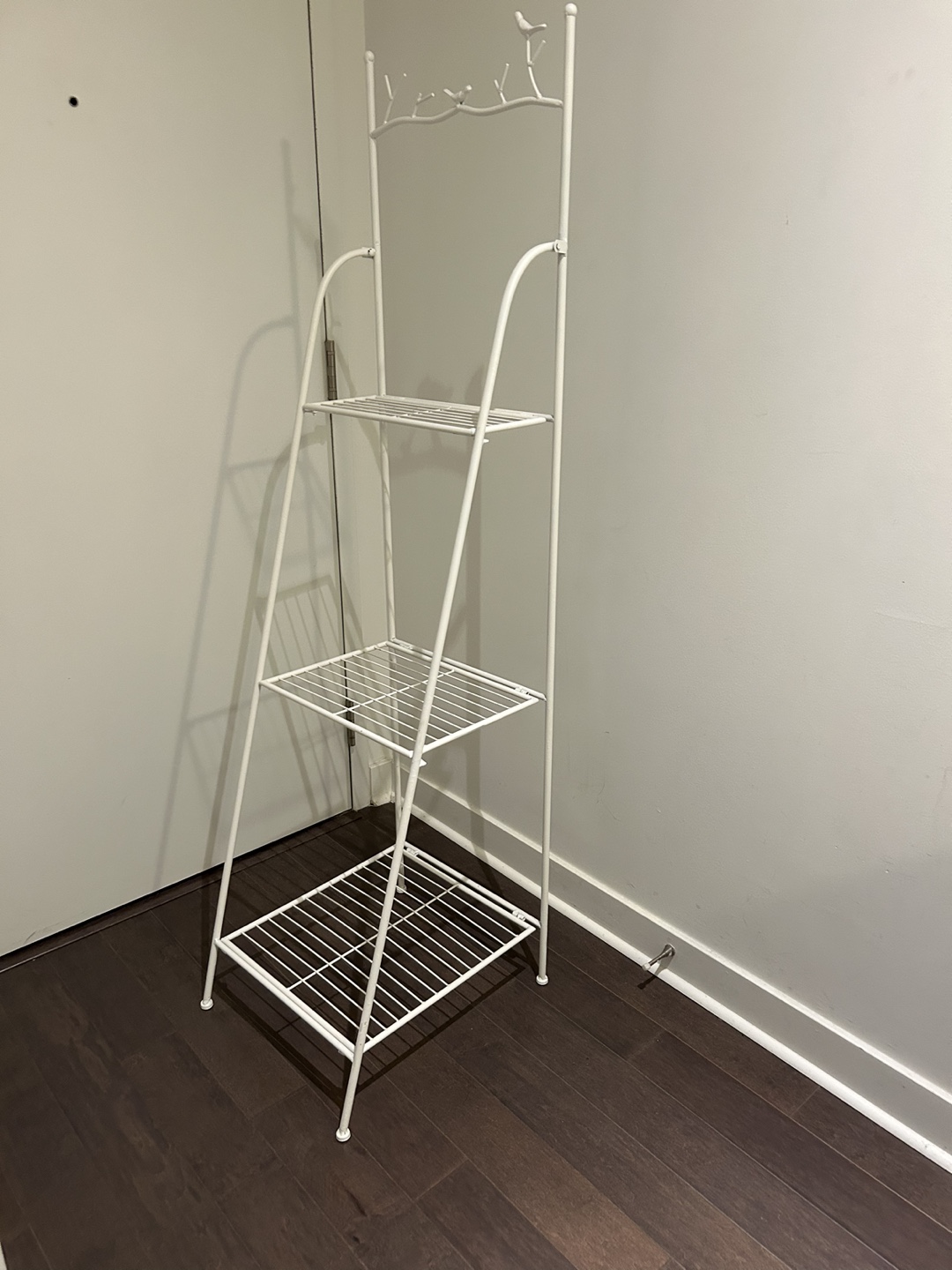 White Metal 3-Tier Shelf