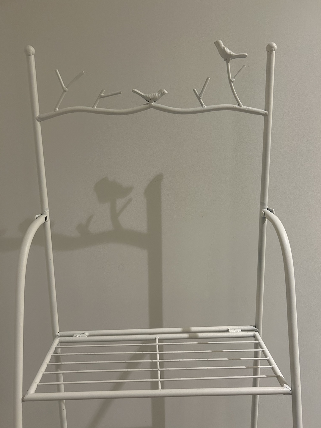 White Metal 3-Tier Shelf - photo 2