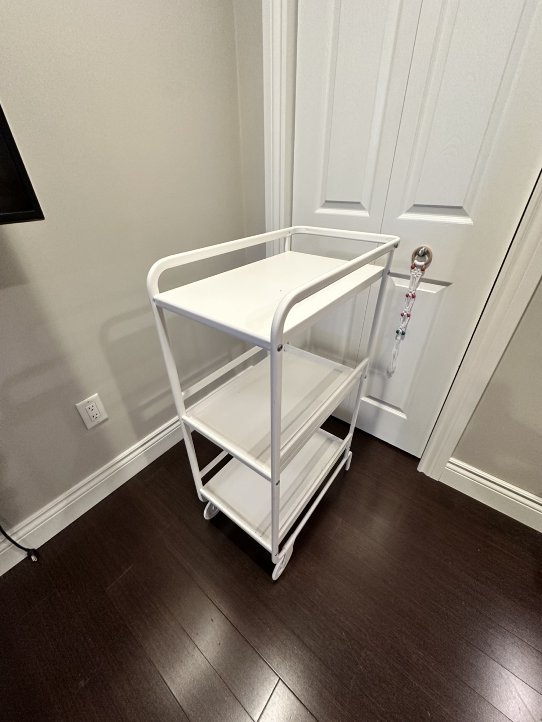 White Rolling Cart/Serving Cart