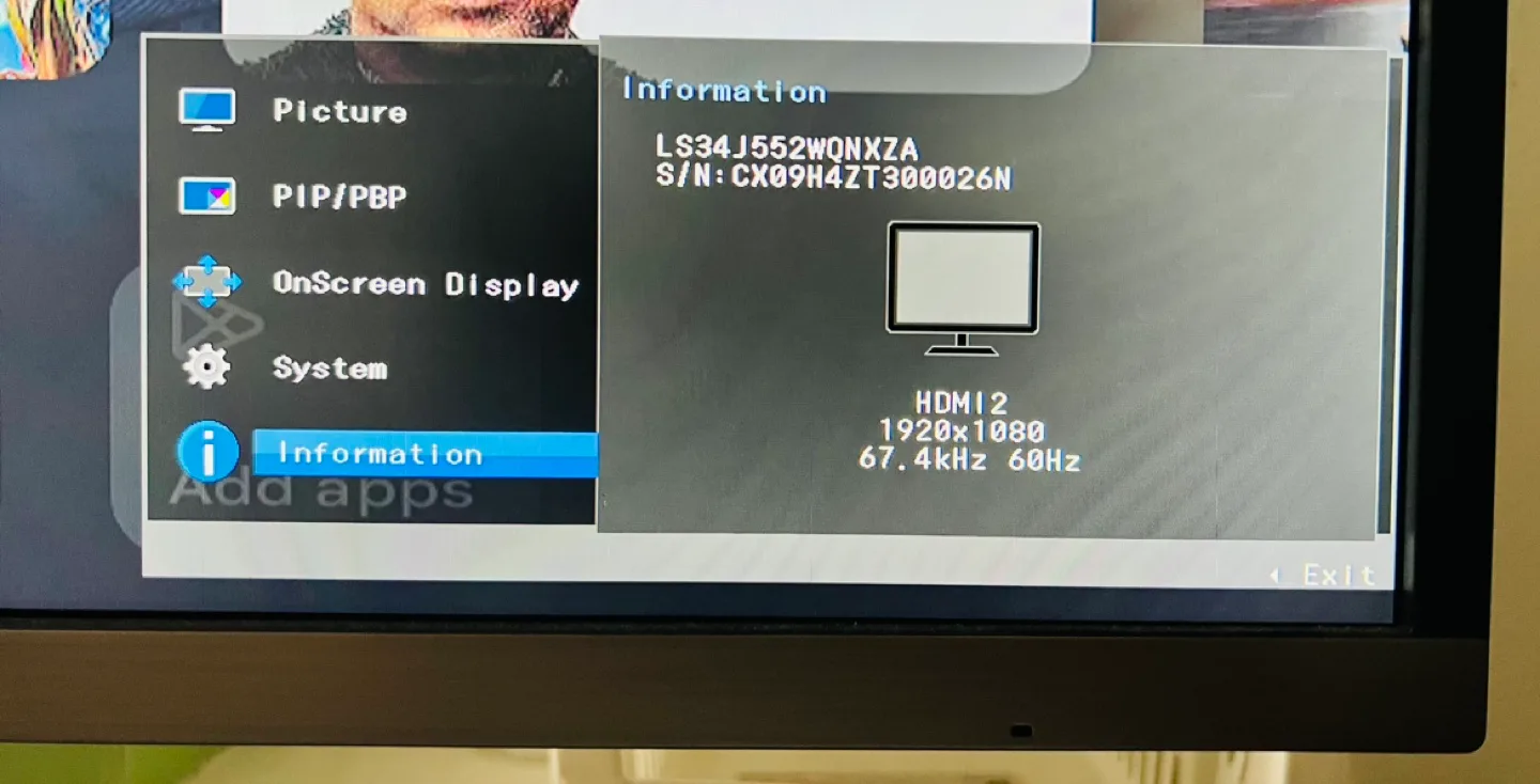 Samsung LS34J552WQNXZA 34 inch Ultrawide Monitor image indicator(4)