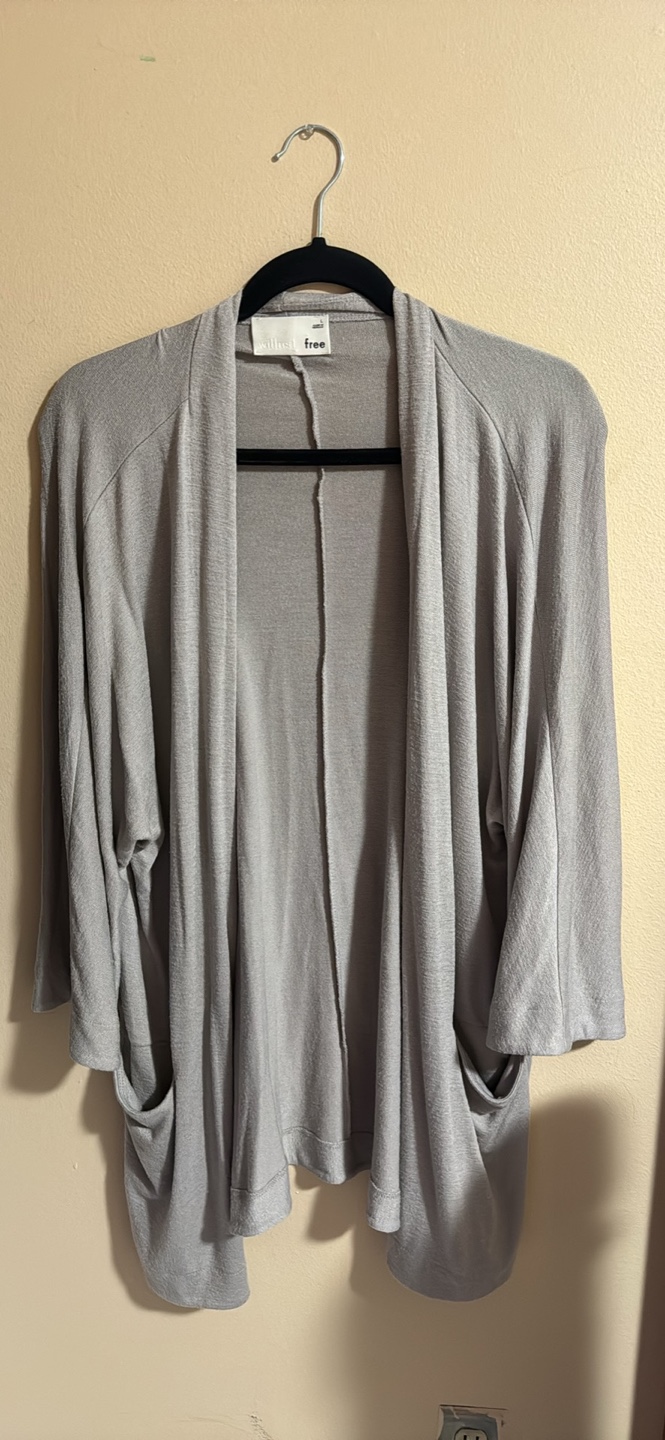 Free People Grey Cardigan