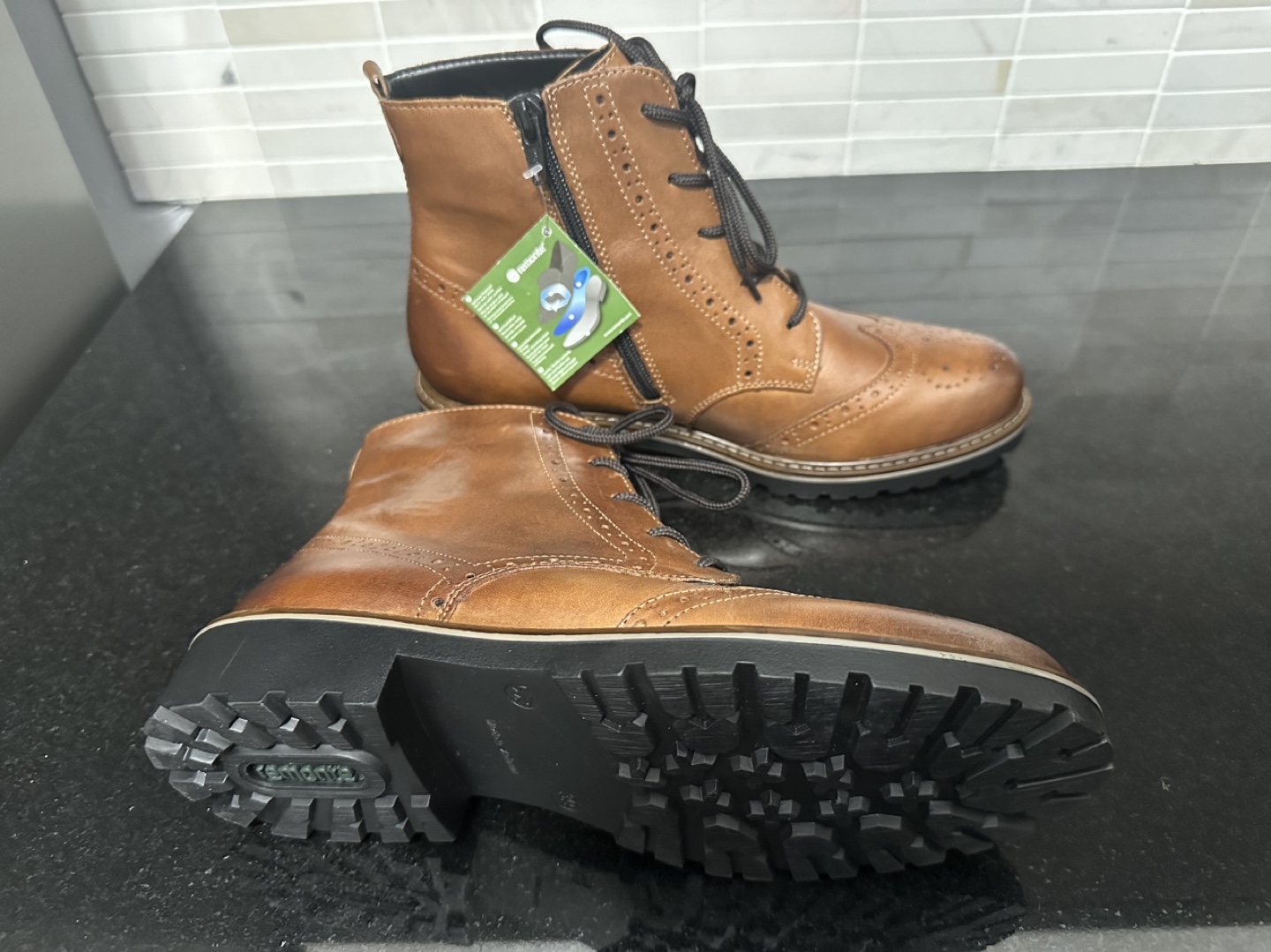 Brand New Rieker ( Remonte) genuine Leather Brogue Boots - photo 4