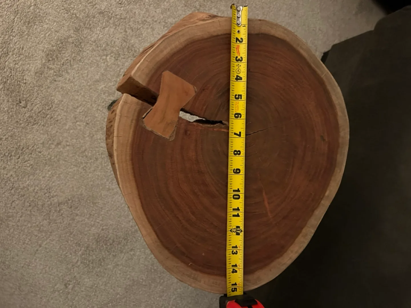 Solid wood-top side table image indicator(5)
