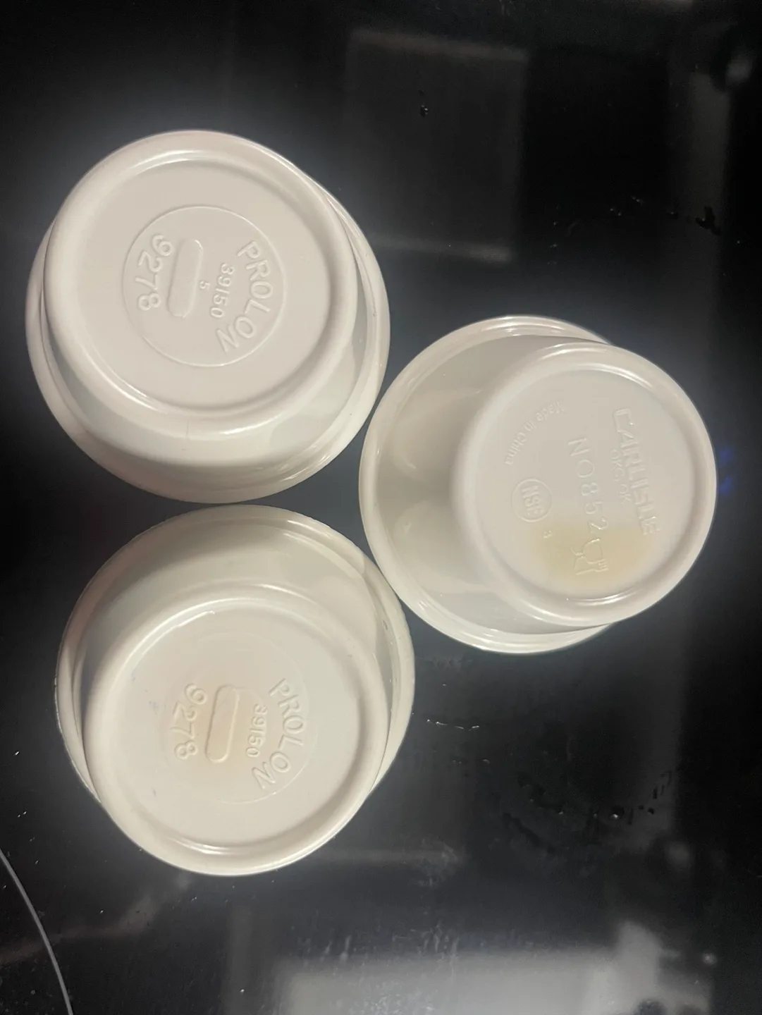 Set of 10 White Stoneware Mini Ramekins image indicator(3)