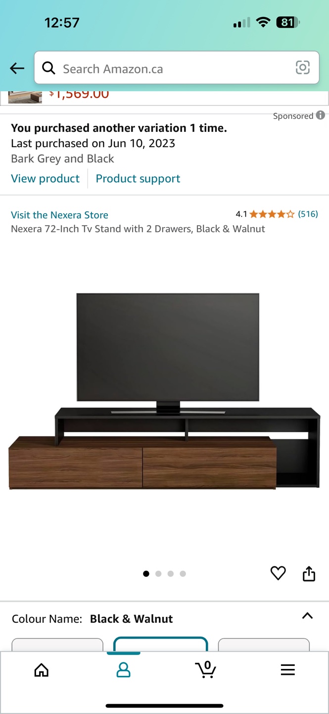 TV Stand with 2 Drawers - photo 5
