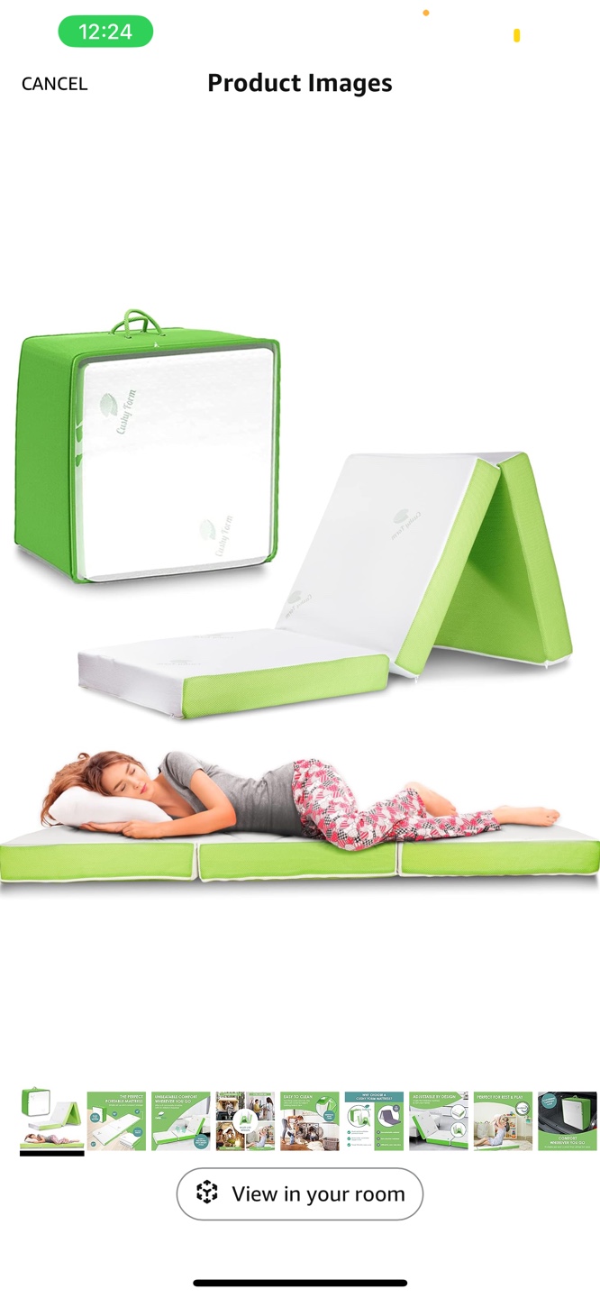 Folding Mattress + Topper + Bedsheet/Pillowcase + Duvet