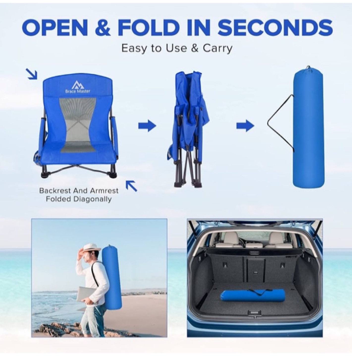 Brace Master Folding Camping Chair - photo 3