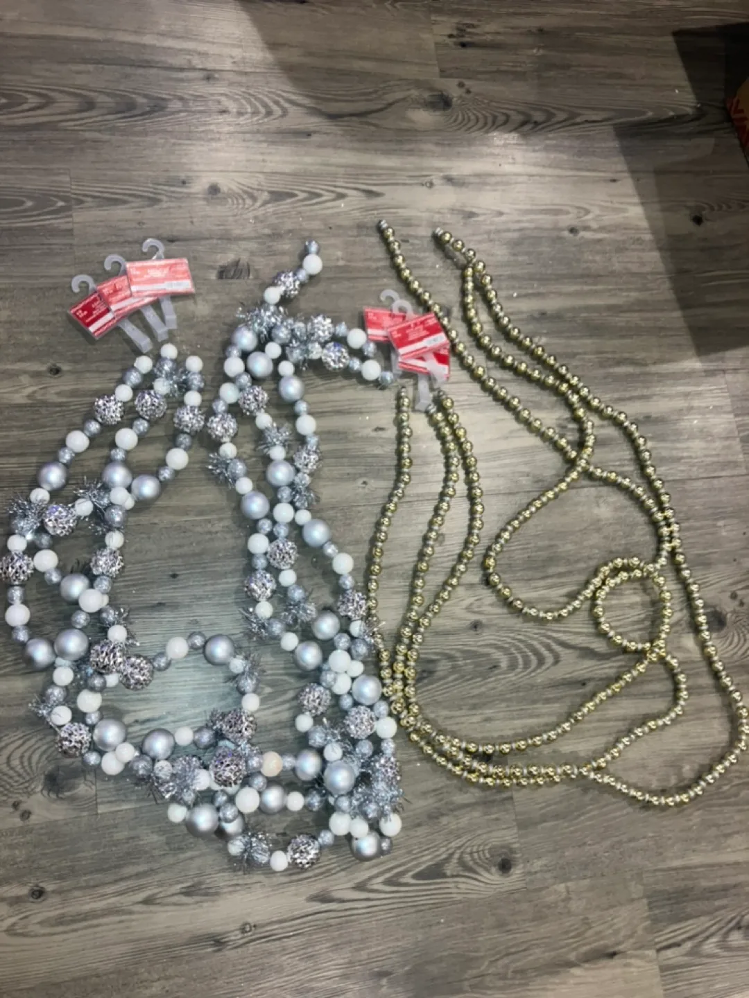 6 Ashland Garlands, 3 Gold Bead Strands + 3 Silver Bauble image indicator(2)