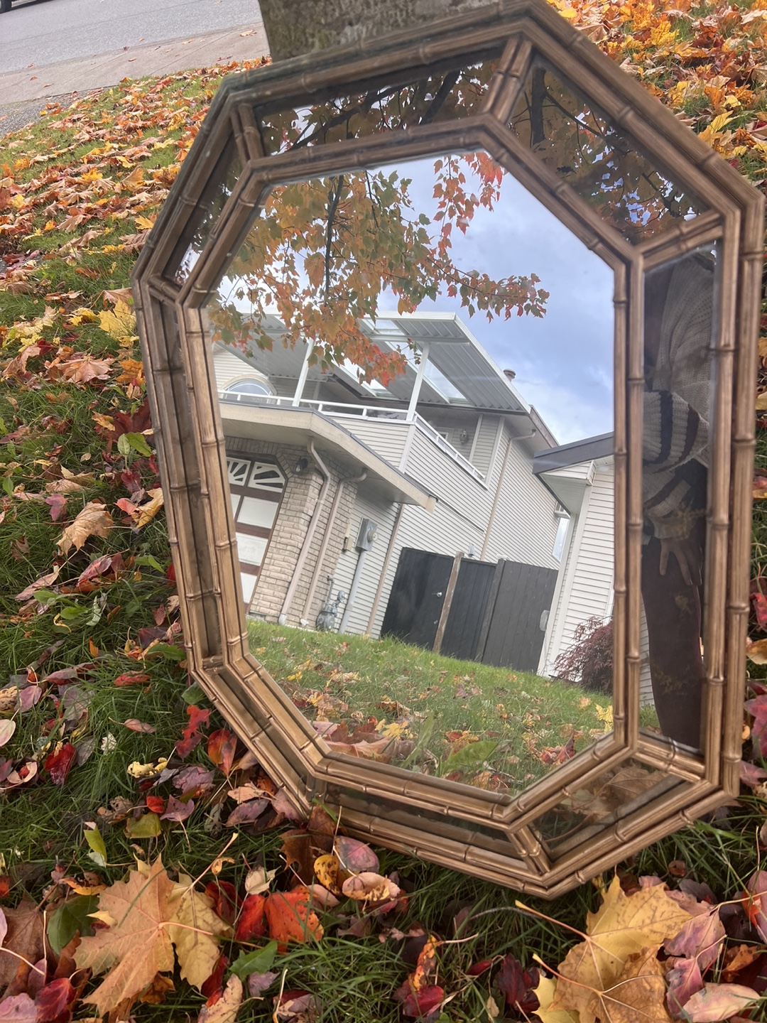 Vintage Octagonal Mirror