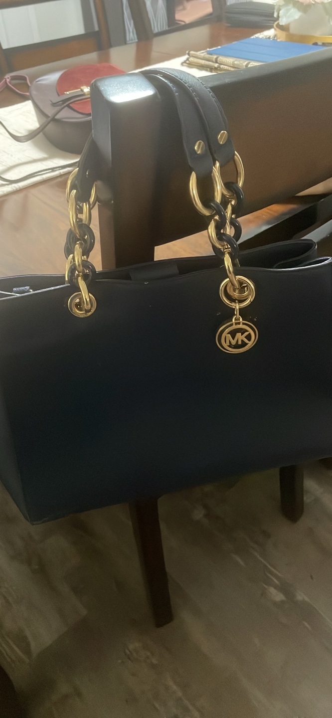 Michael Kors Blue Chain Strap Tote Bag - photo 2