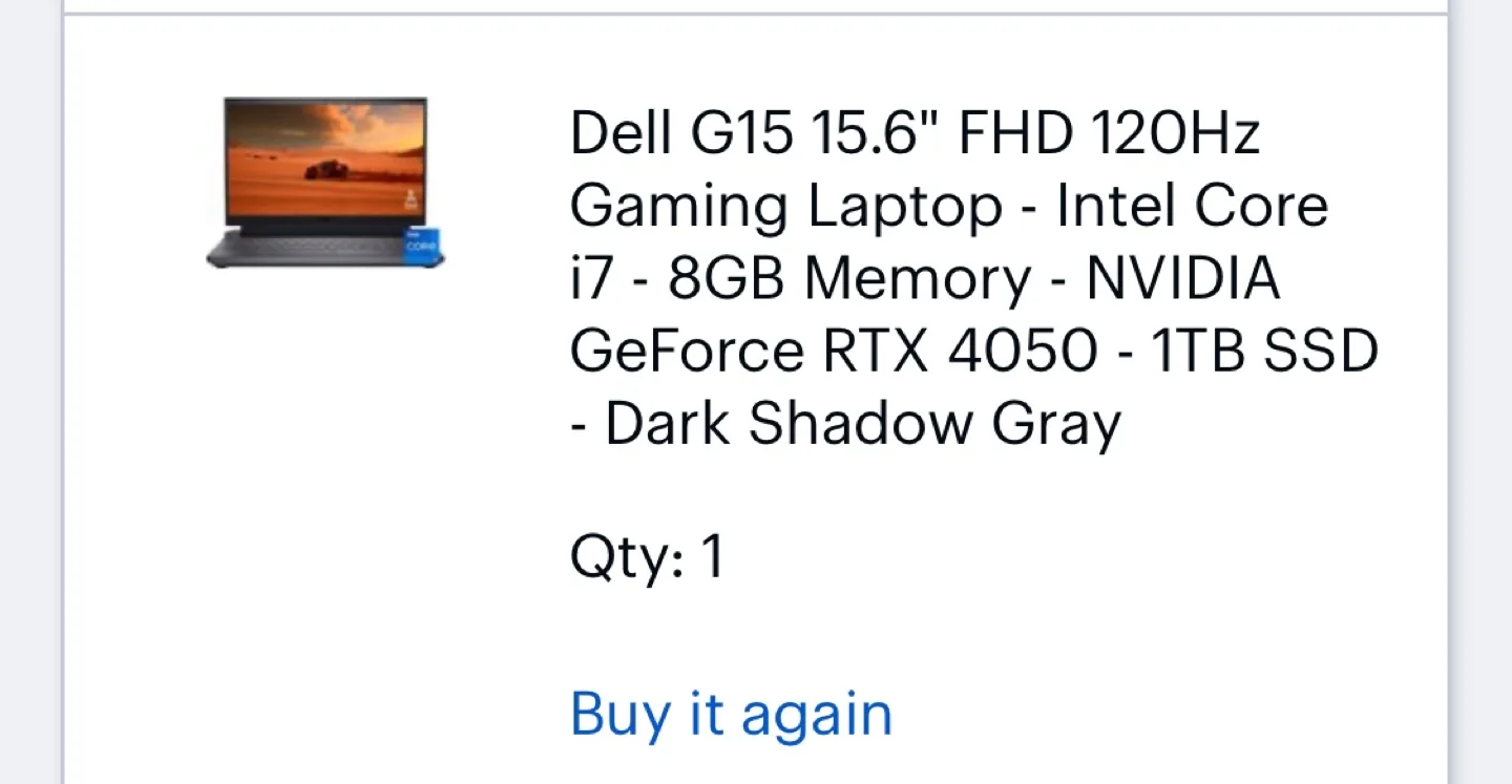 Dell G15 Gaming Laptop image indicator(5)