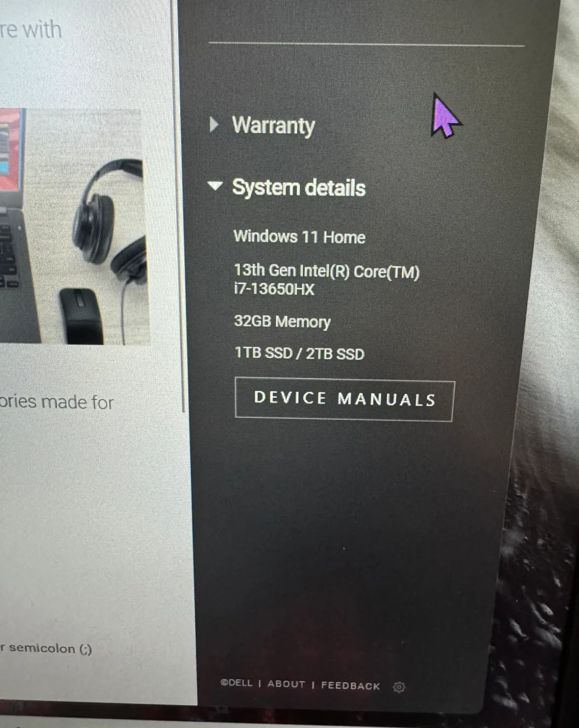 Dell G15 Gaming Laptop image indicator(6)