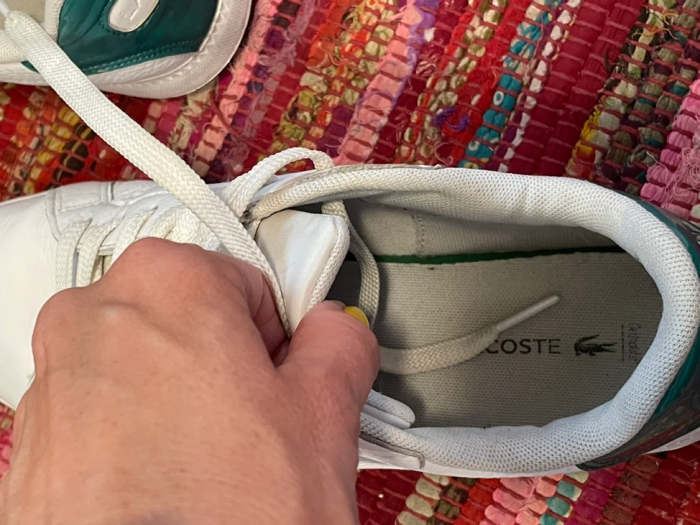 Lacoste Women's White Sneakers Size 8 image indicator(4)