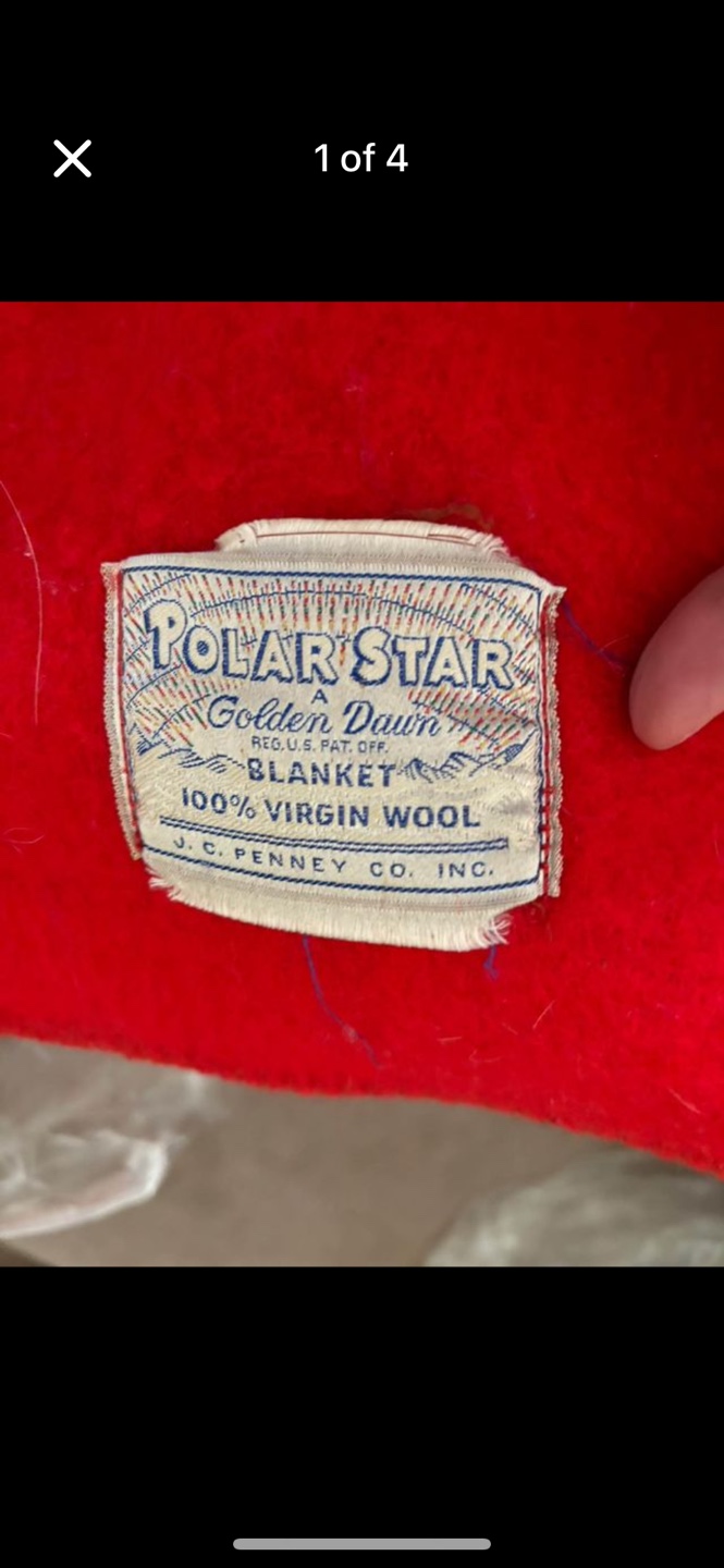 Vintage Polar Star Golden Dawn Blanket
