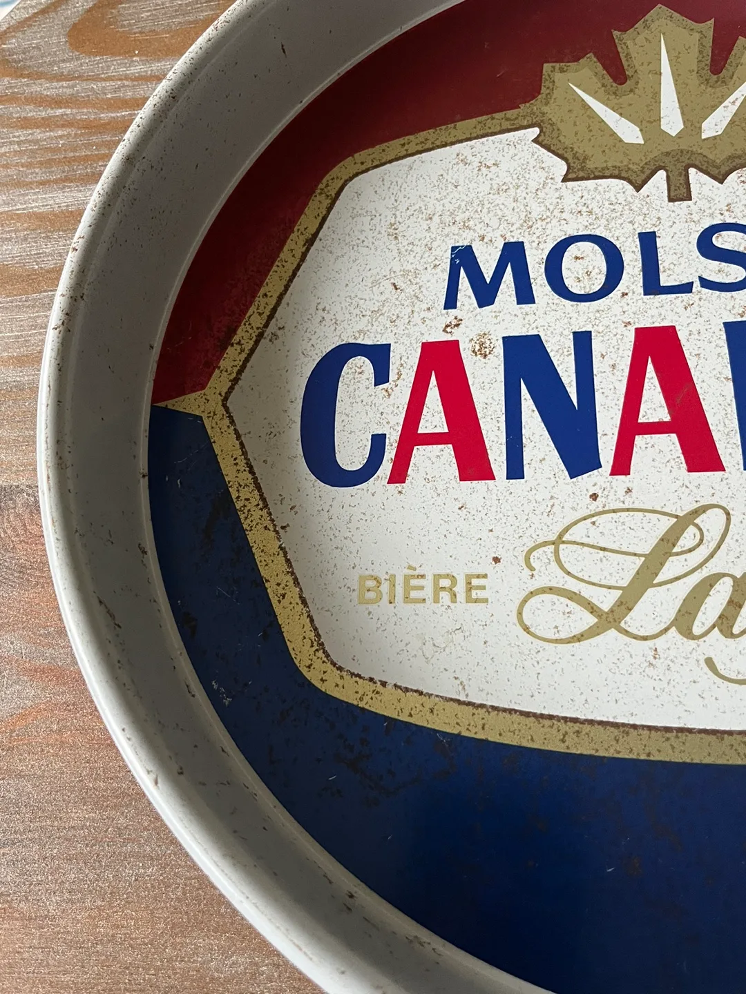 Vintage Molson Canadian Lager Serving Tray image indicator(6)