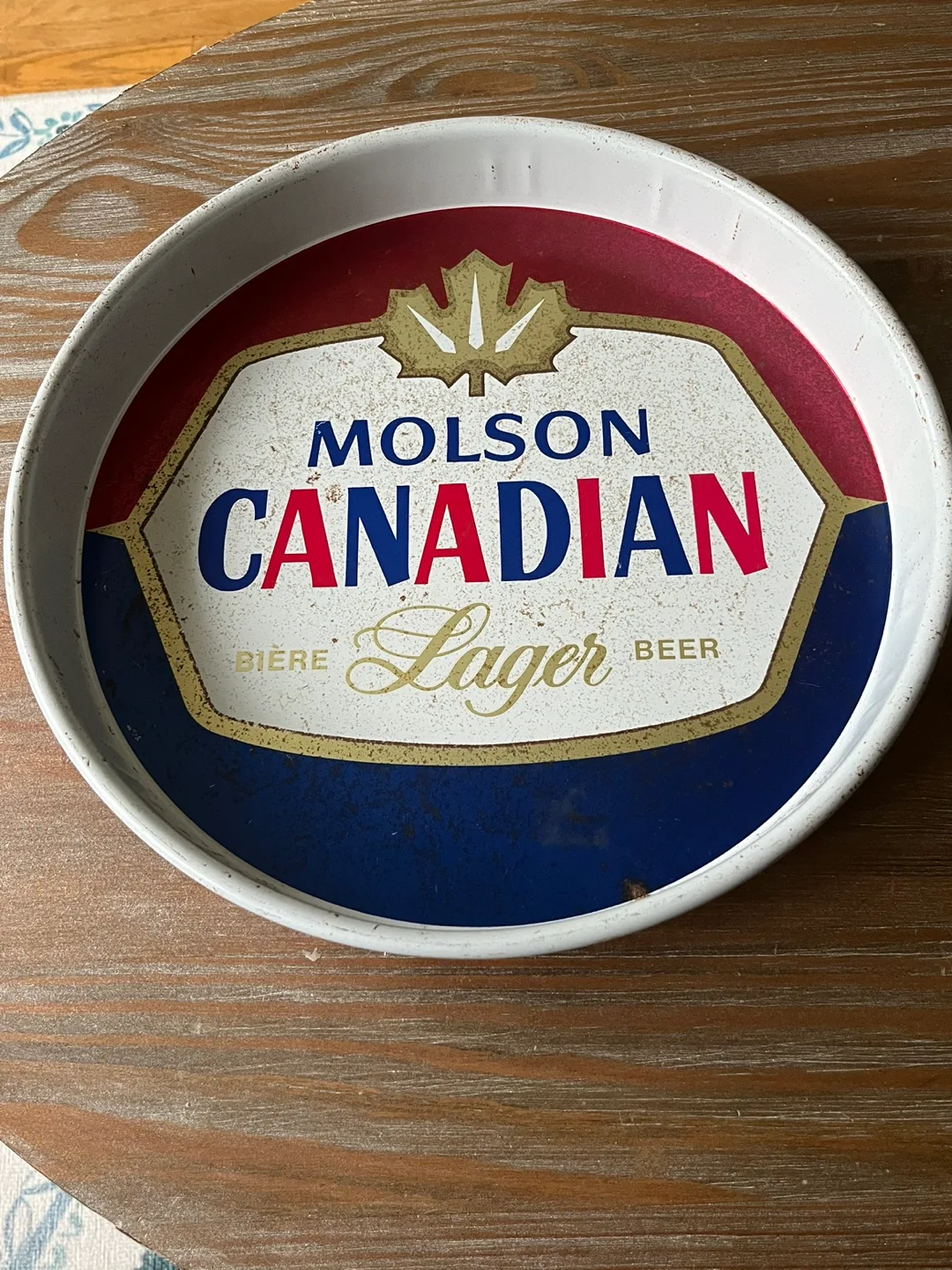 Vintage Molson Canadian Lager Serving Tray image indicator(3)