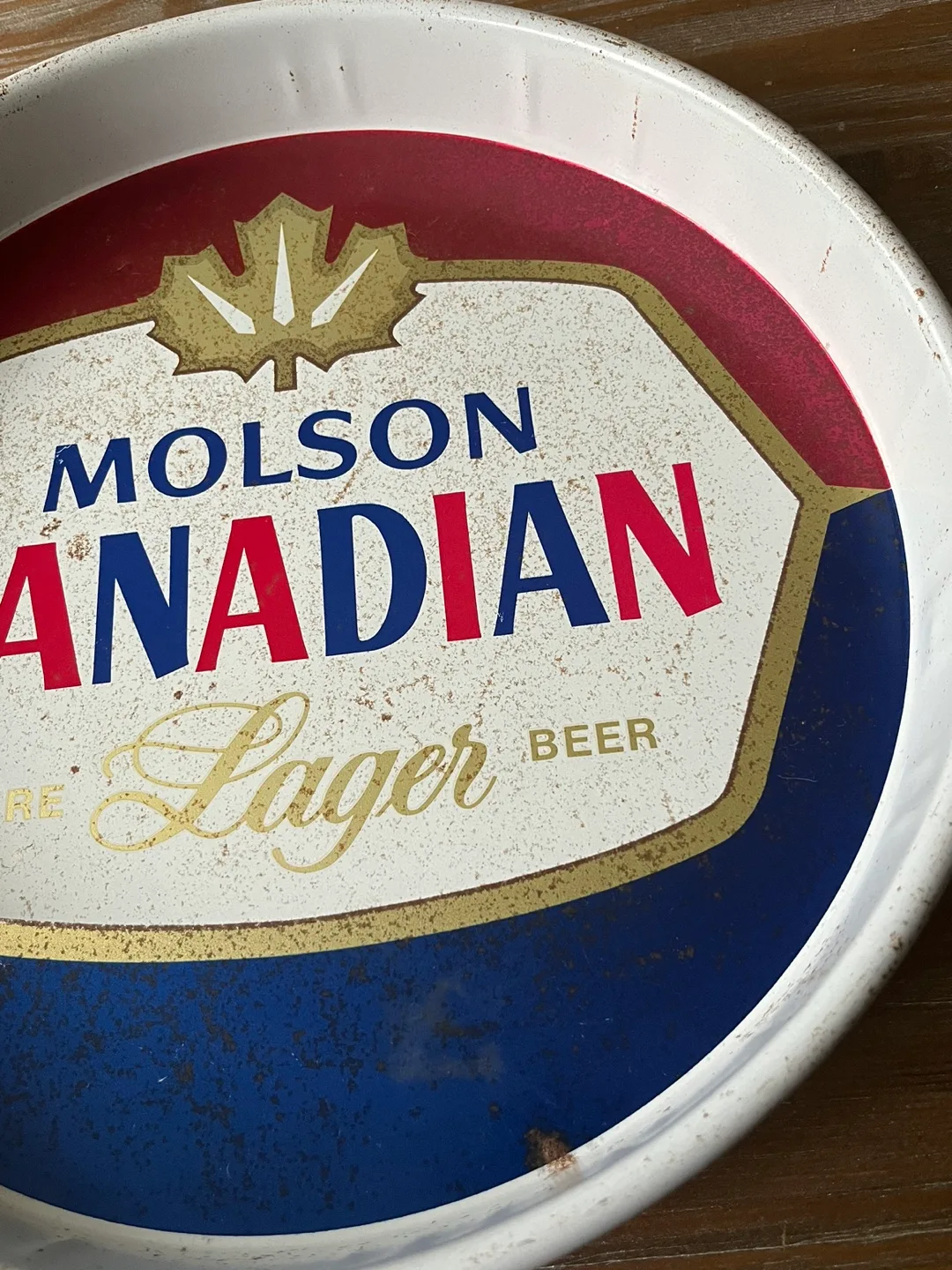 Vintage Molson Canadian Lager Serving Tray image indicator(5)