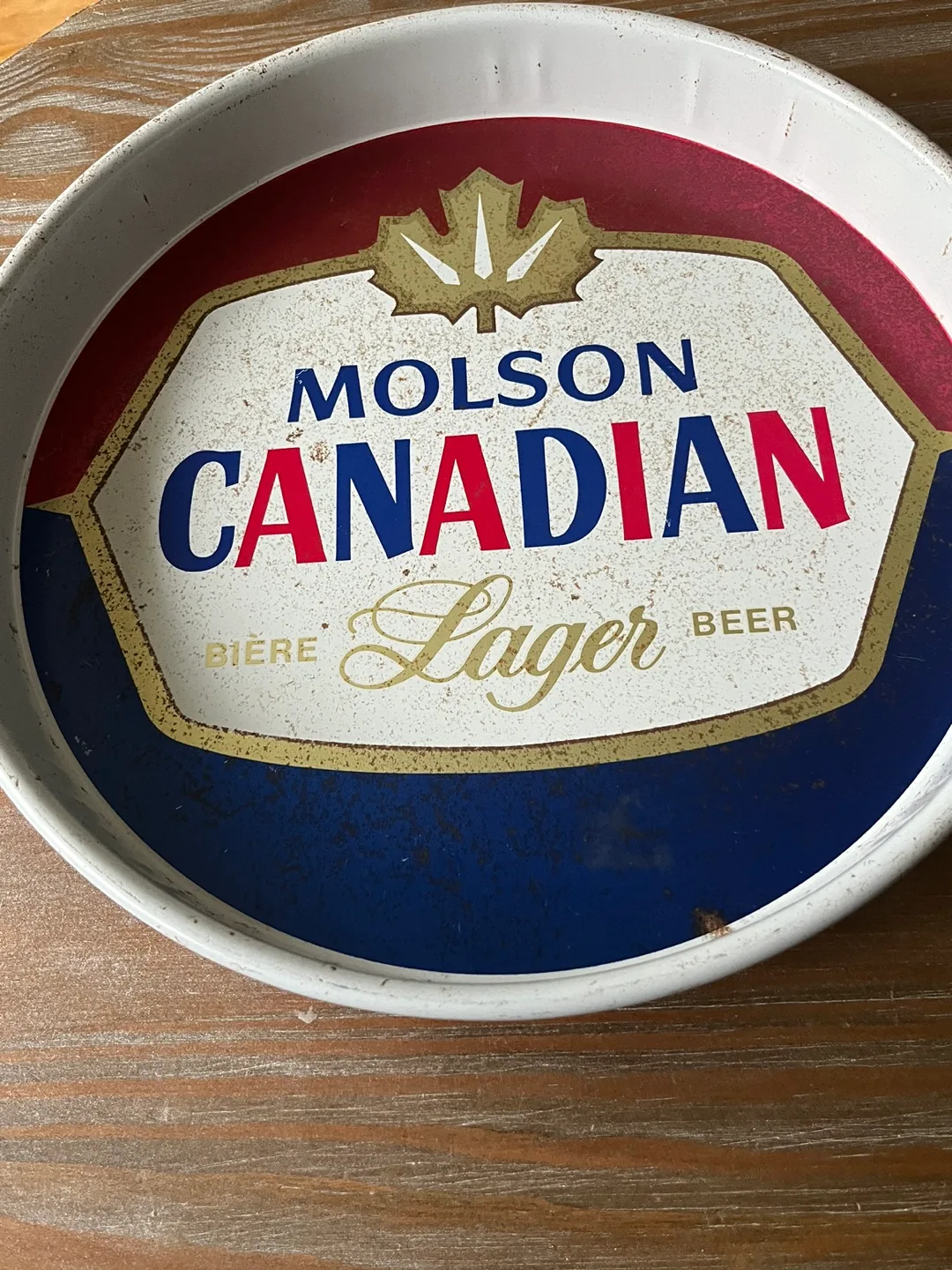 Vintage Molson Canadian Lager Serving Tray image indicator(4)