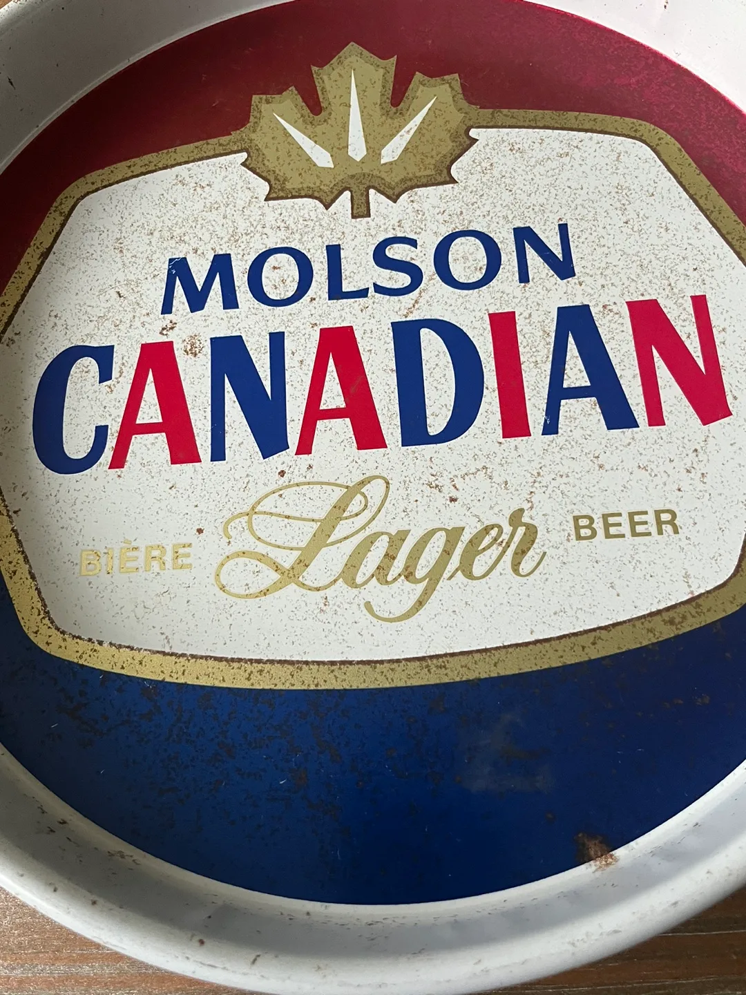 Vintage Molson Canadian Lager Serving Tray image indicator(2)