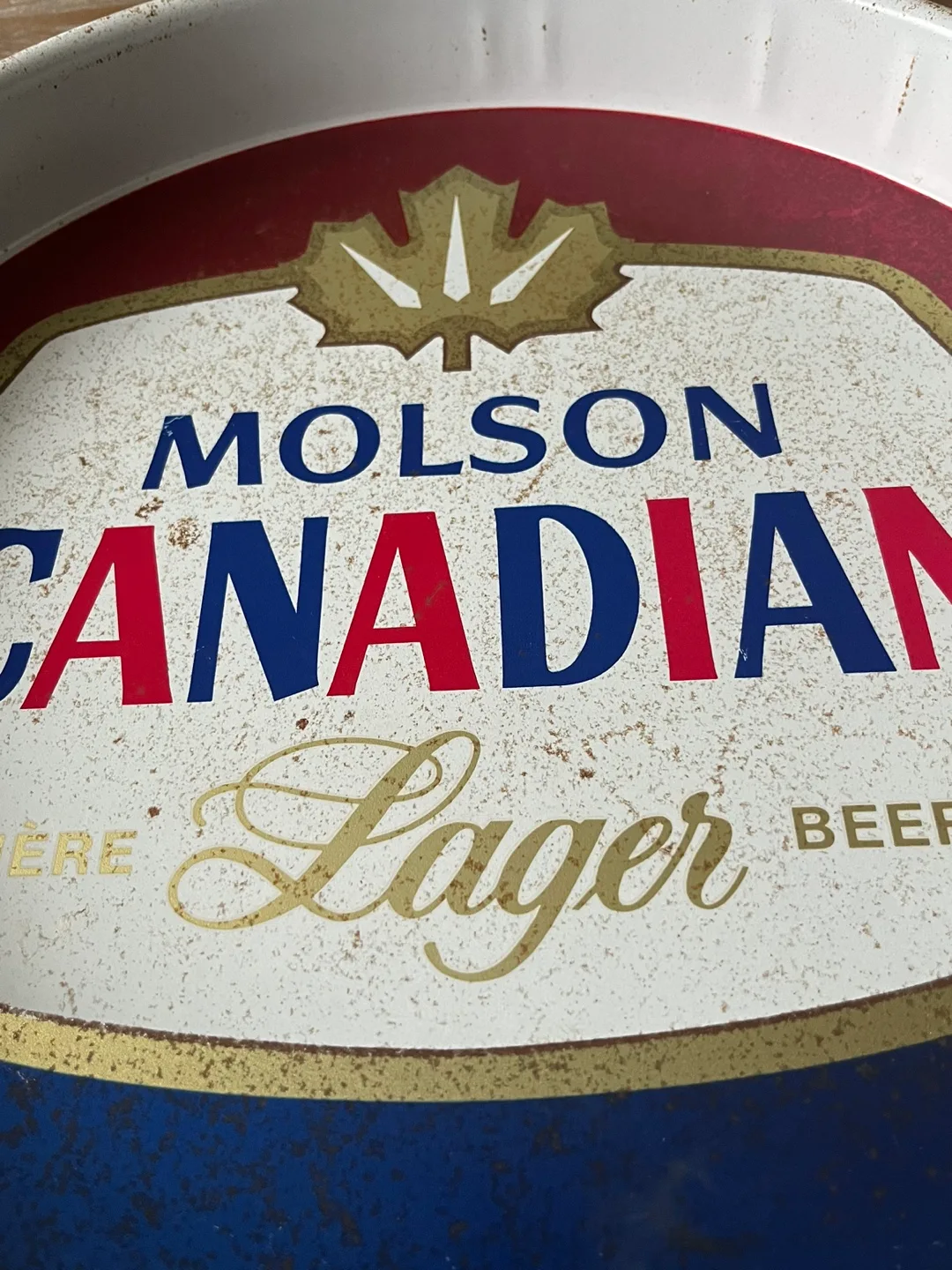 Vintage Molson Canadian Lager Serving Tray image indicator(8)