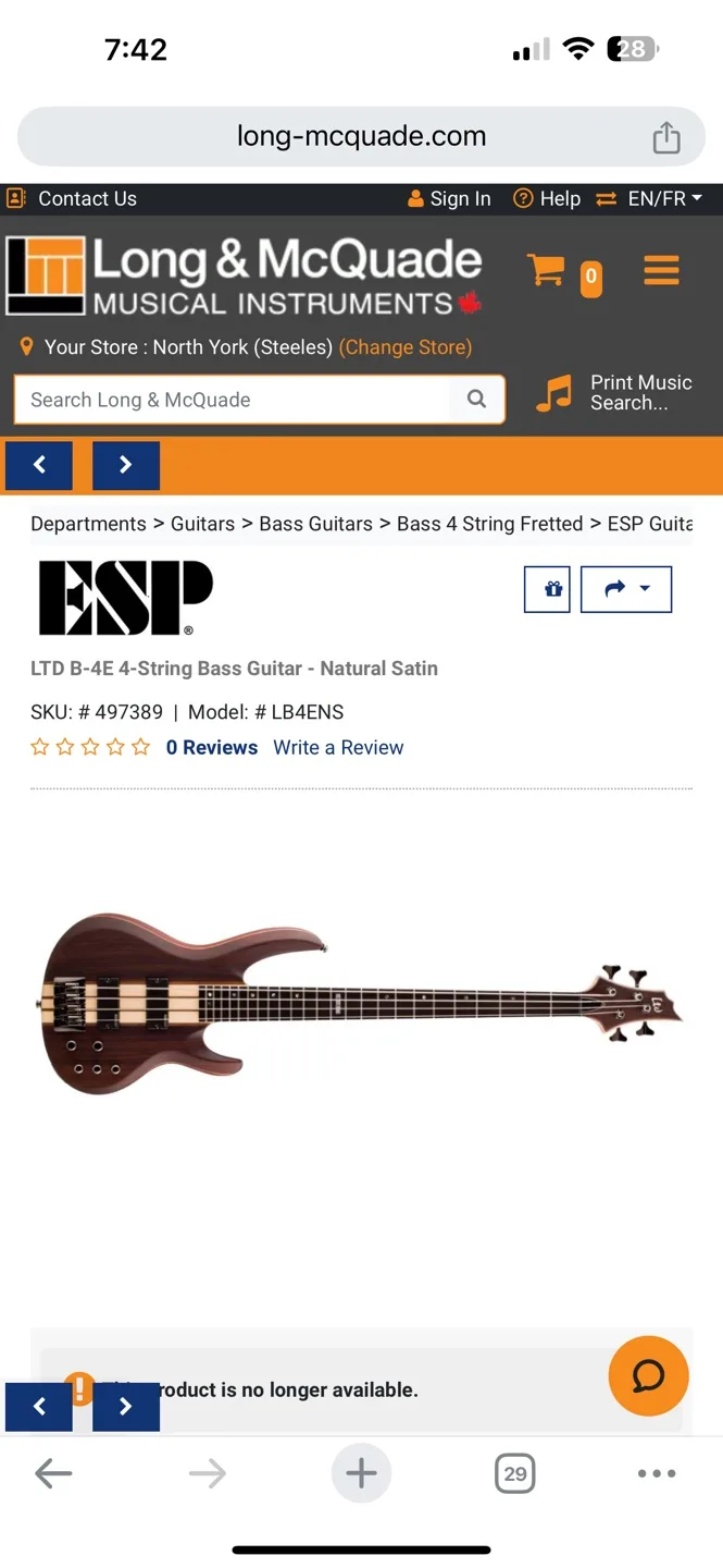 ESP LTD B-4E 4-String Bass Guitar image indicator(3)