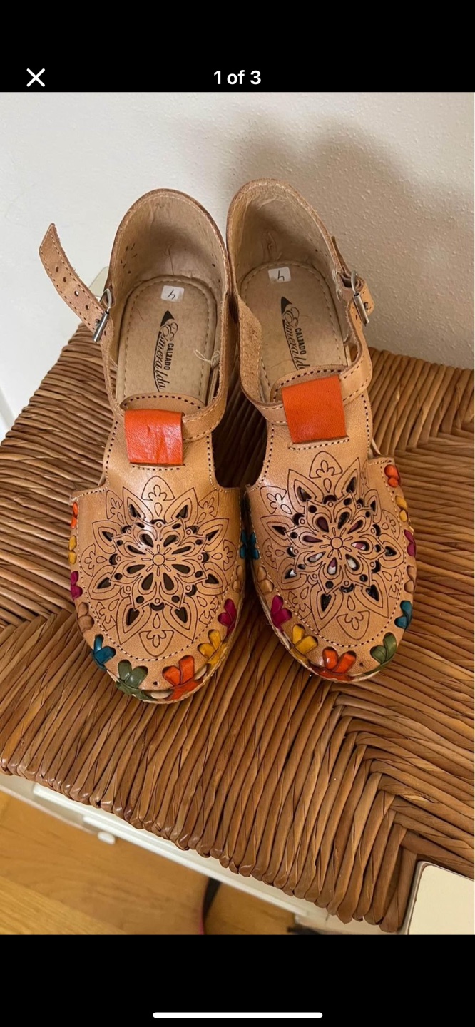 Handcrafted Leather Wedge Sandals