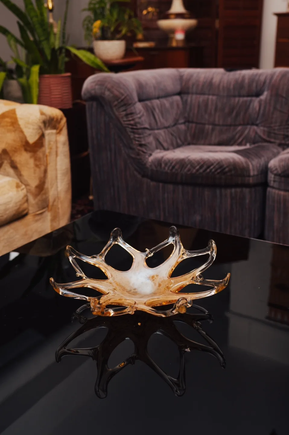 Vintage Glass “Jellyfish” Bowl 🖤 image indicator(3)