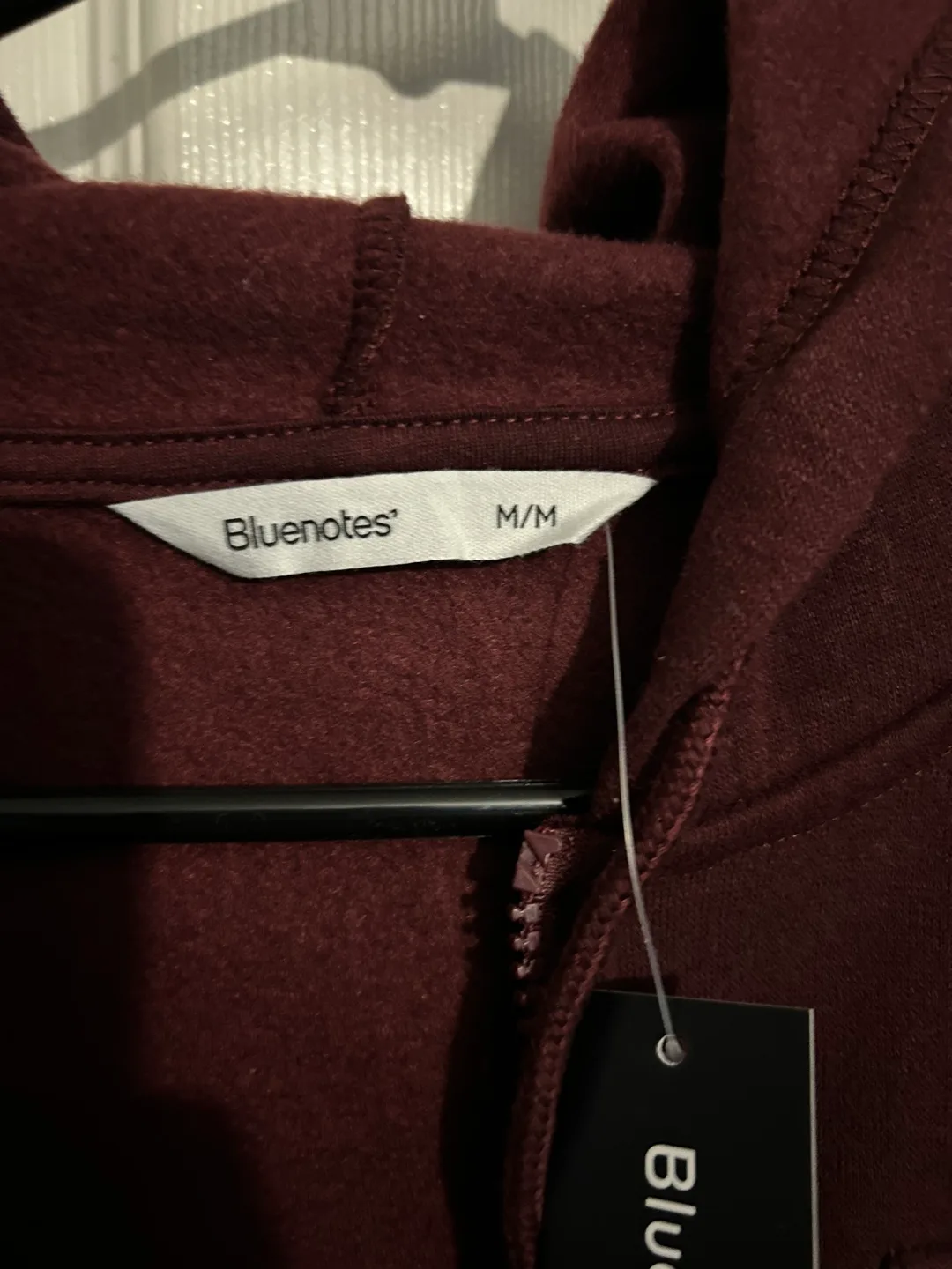 Bluenotes Women's Maroon Zip-Up Hoodie image indicator(3)