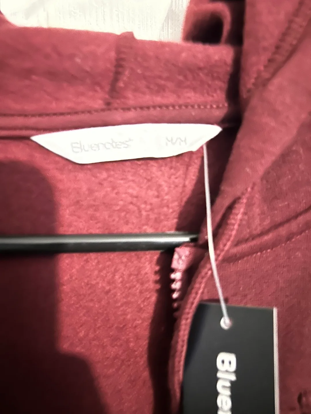 Bluenotes Women's Maroon Zip-Up Hoodie image indicator(2)